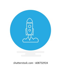  Rocket icon Vector. 