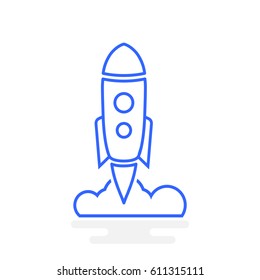  Rocket icon Vector. 
