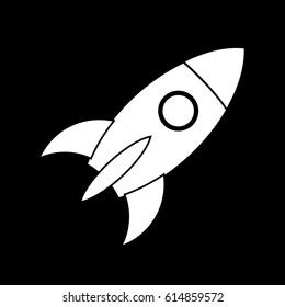 rocket icon vector

