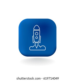  Rocket icon Vector. 