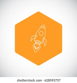  Rocket icon Vector.