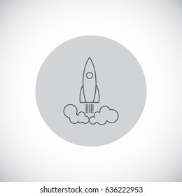  Rocket icon Vector. 