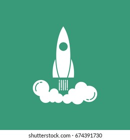  Rocket icon Vector. 