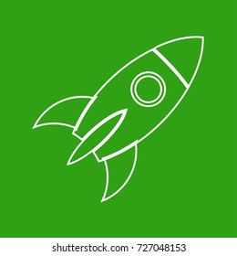rocket icon vector