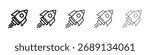 Rocket icon Vector Art Illustration