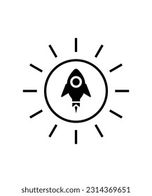 rocket icon, vector best flat icon.