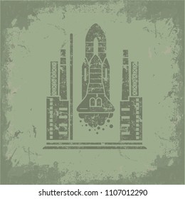 Rocket icon vector design