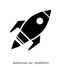 Ilustración de diseño vectorial de icono de cohete