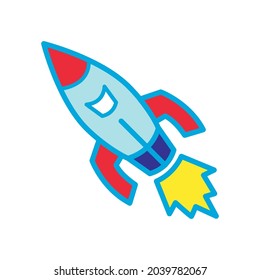 Rocket icon vector design illustration