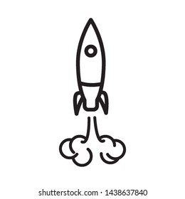rocket icon vector design template
