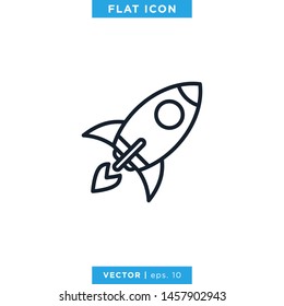 Rocket Icon Vector Design Template