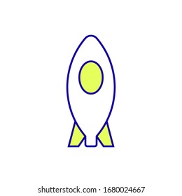 Rocket icon vector design template