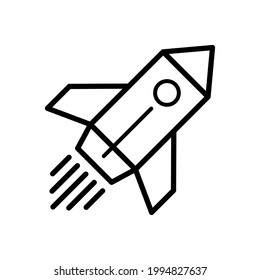 Rocket icon vector design template illustration