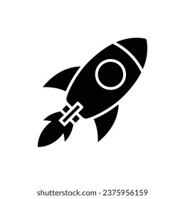 rocket icon vector design template simple and clean