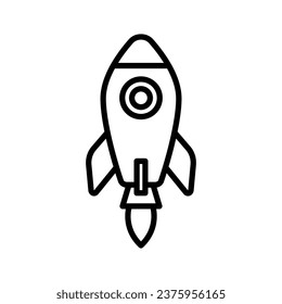 rocket icon vector design template simple and clean