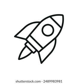 Rocket icon vector design templates simple and modern concept