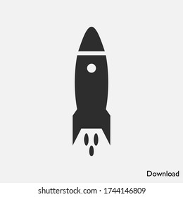 Rocket icon vector eps 10