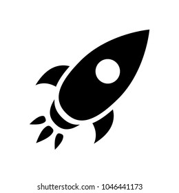 rocket icon, vector illustration
