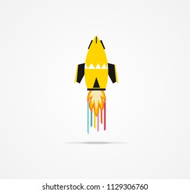 rocket icon vector illustration