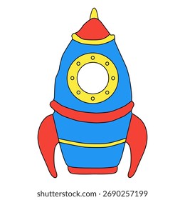 a rocket icon vector illustration