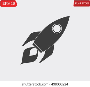 Rocket Icon. Vector illustration