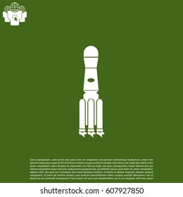 Rocket icon. vector illustration