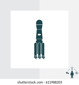Rocket icon. vector illustration