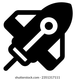 rocket icon vector illustration asset element