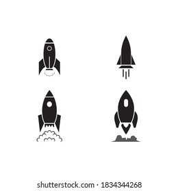 Rocket icon vector illustration design template