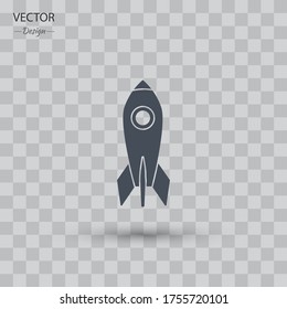 rocket Icon. Vector illustration EPS 10.