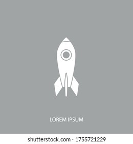 rocket Icon. Vector illustration EPS 10.