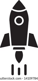 Rocket Icon Vector Illustration Logo Template