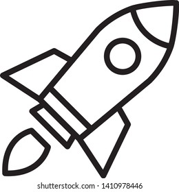 Rocket Icon Vector Illustration Logo Template