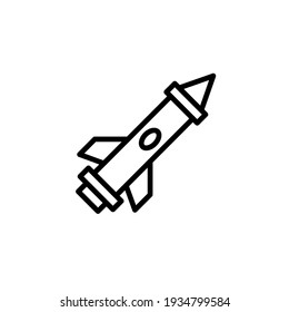 Rocket icon vector illustration logo template for many purpose. Isolated on white background.