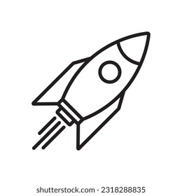 rocket icon vector illustration logo deisgn