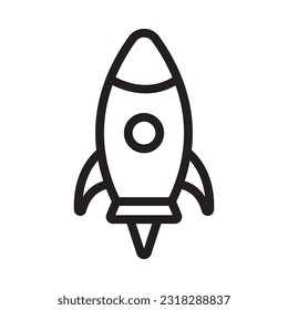 rocket icon vector illustration logo deisgn