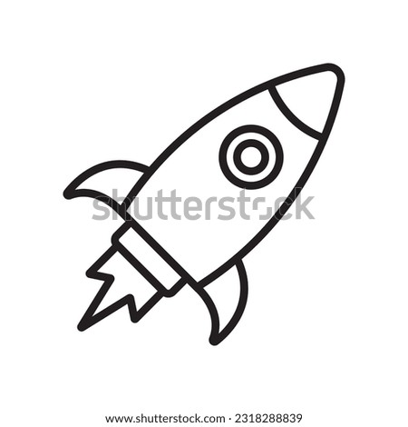 rocket icon vector illustration logo deisgn