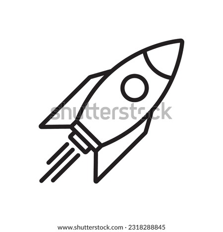 rocket icon vector illustration logo deisgn