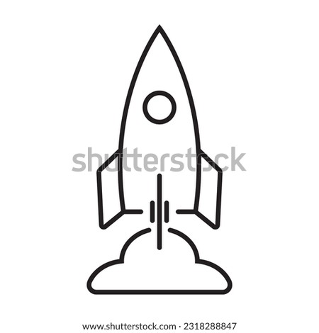 rocket icon vector illustration logo deisgn