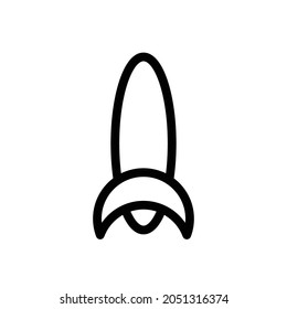 rocket icon vector illustration on white background