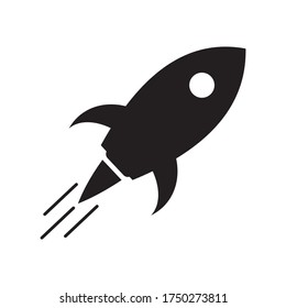Rocket icon vector illustration sign