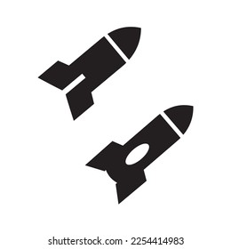 Rocket icon vector illustration sign