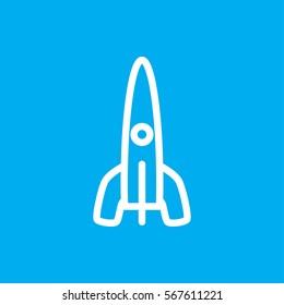 rocket icon vector illustration sign symbol