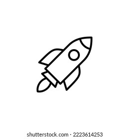 Rocket icon vector illustration. Startup sign and symbol. rocket launcher icon