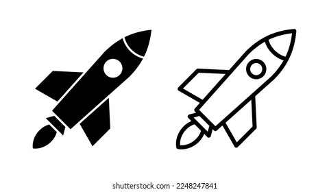 Rocket icon vector illustration. Startup sign and symbol. rocket launcher icon