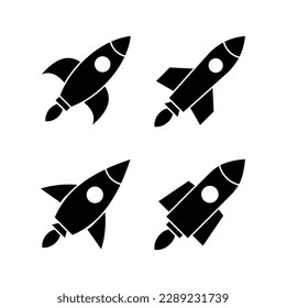 Rocket icon vector illustration. Startup sign and symbol. rocket launcher icon