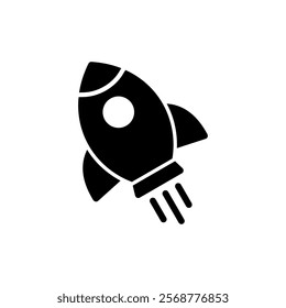 Rocket icon vector illustration. Startup sign and symbol. rocket launcher icon