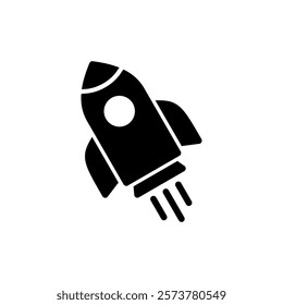 Rocket icon vector illustration. Startup sign and symbol. rocket launcher icon