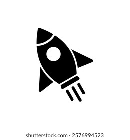 Rocket icon vector illustration. Startup sign and symbol. rocket launcher icon