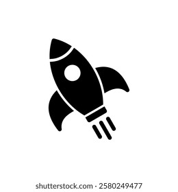 Rocket icon vector illustration. Startup sign and symbol. rocket launcher icon